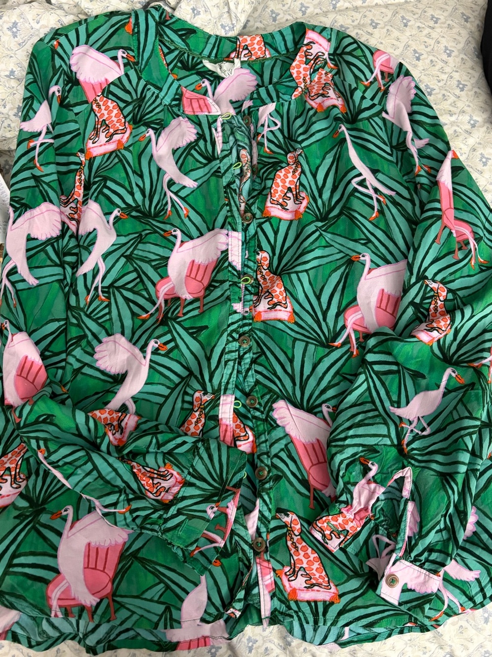 Anthropologie Kendra Dandy print button-down shirt - Picture 7 of 7